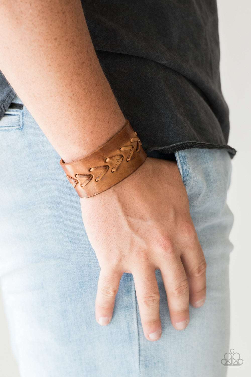 Paparazzi Accessories ✽ Bronco Bravado - Brown Bracelet✽Flat Rate Ship $4.50✽