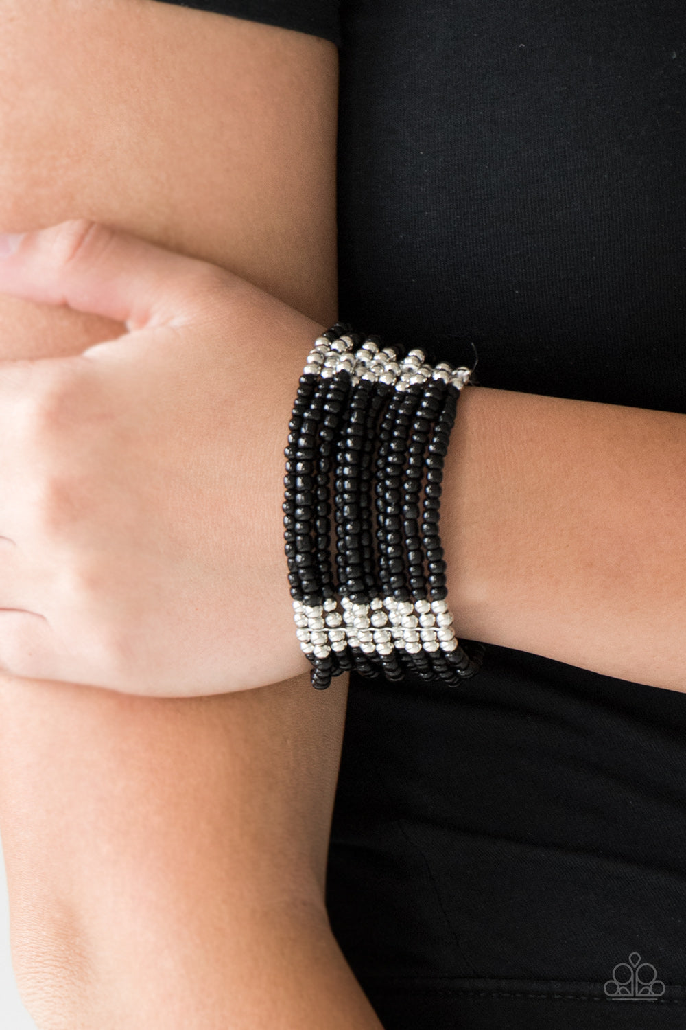 Paparazzi Accessories ✽ Outback Odyssey - Black Bracelet✽Flat Rate Ship $4.50✽