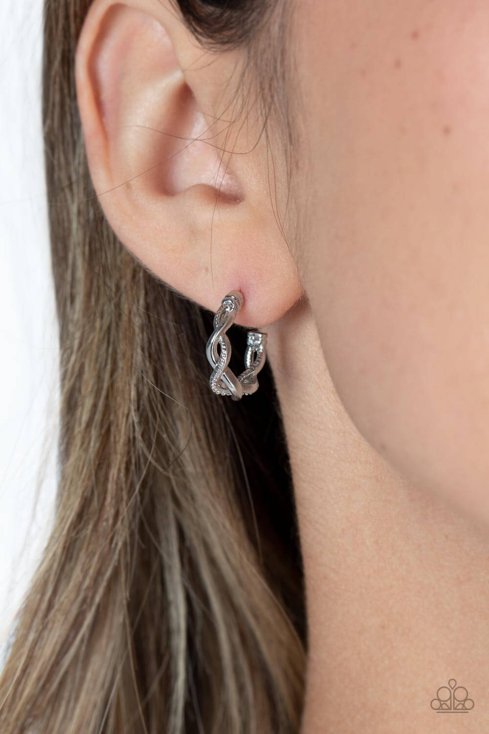 Paparazzi Accessories ❋Infinite Incandescence - Silver Earrings❋ Flat Rate Ship $4.50❋ - Image #2