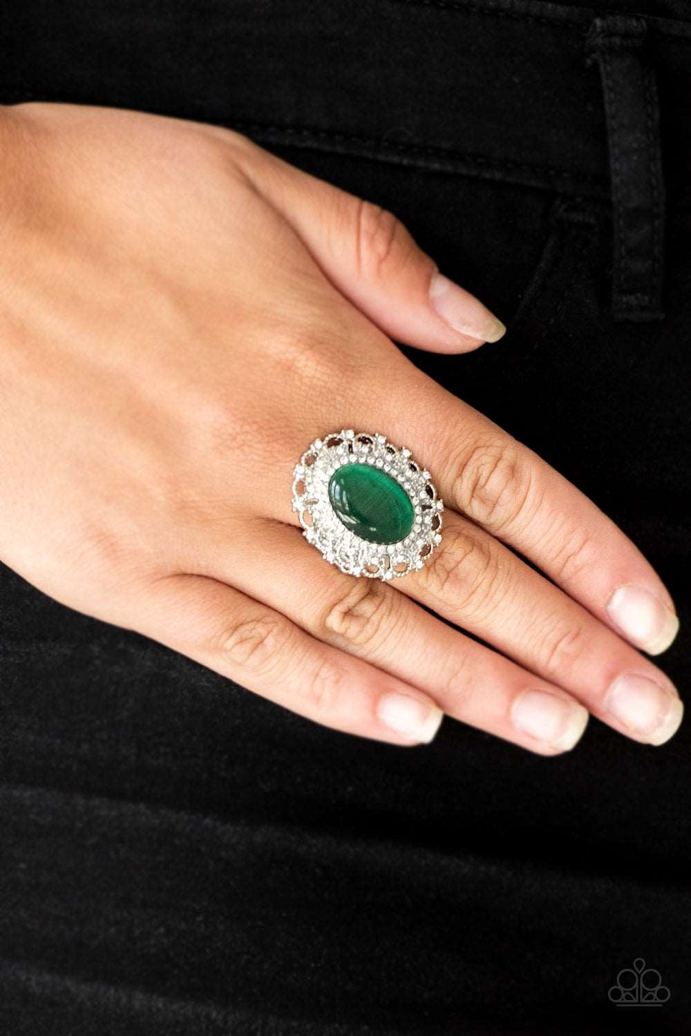 Paparazzi Accessories ✽ BAROQUE The Spell - Green Ring✽Flat Rate Ship $4.50✽