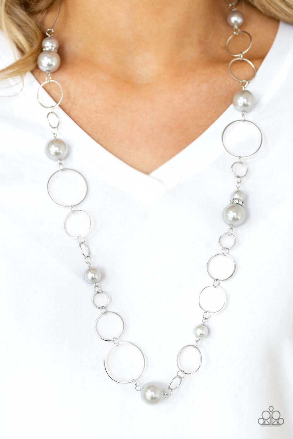 Paparazzi Accessories ✽ Lovely Lady Luck - Silver Necklace✽Flat Rate Ship $4.50✽ - Image #2
