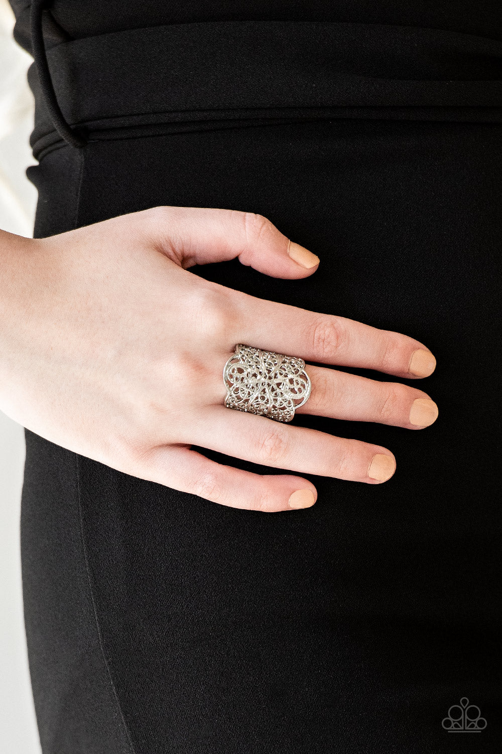 Paparazzi Accessories ✽ The Way You Make Me FRILL - Silver Ring✽Flat Rate Ship $4.50✽