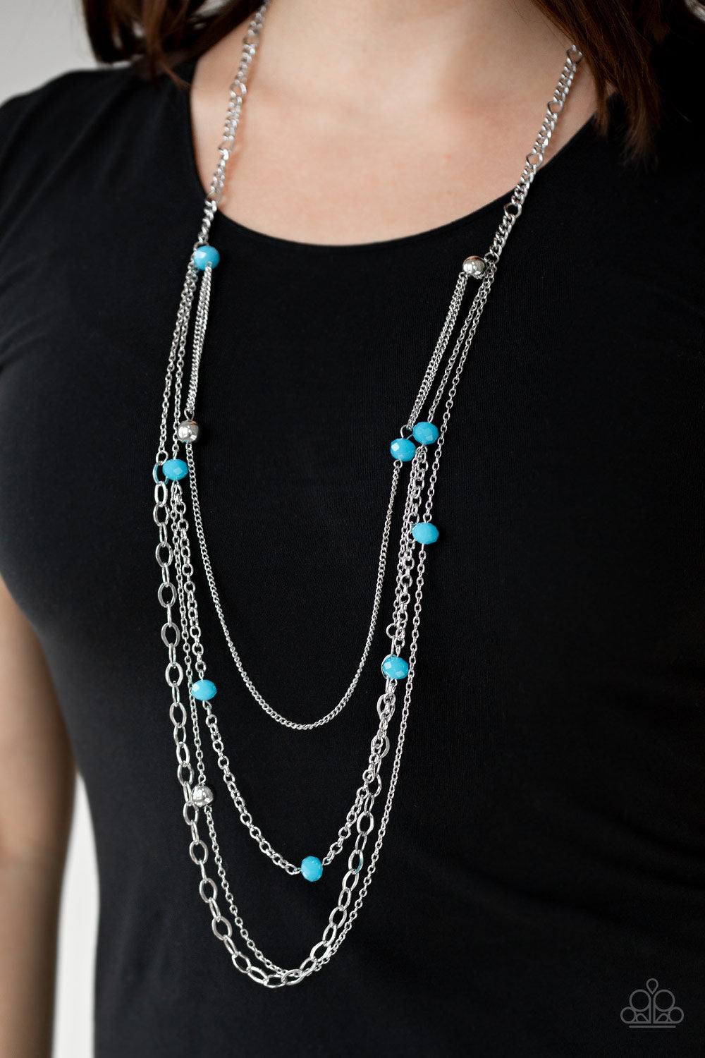 Paparazzi Accessories ✽ Glamour Grotto - Blue Necklace✽Flat Rate Ship $4.50✽