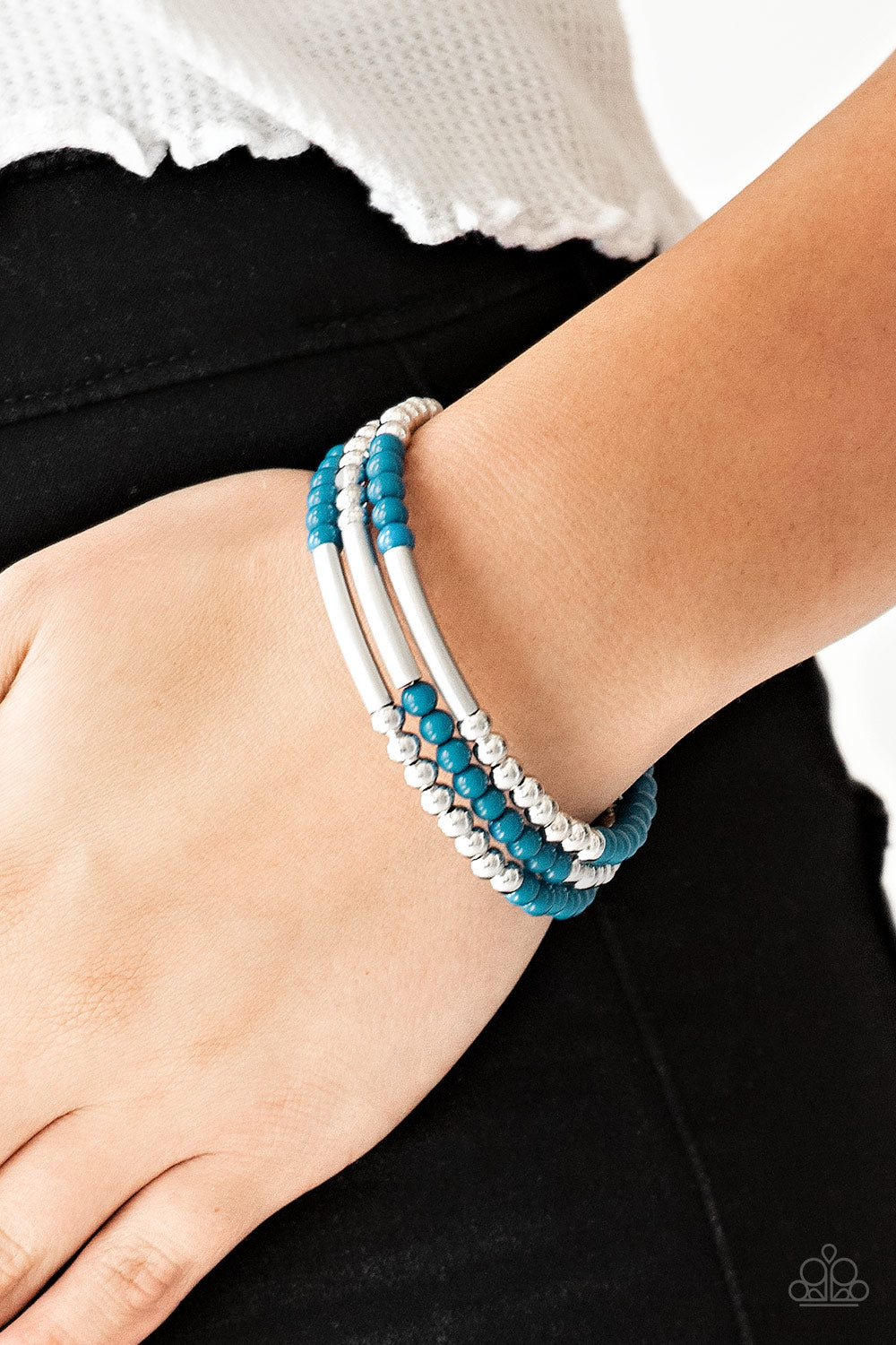 Paparazzi Accessories ✽ Tourist Trap - Blue Bracelet✽Flat Rate Ship $4.50✽