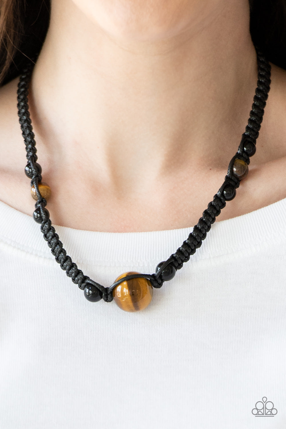 Paparazzi Accessories ✽ Earth Excursion - Black Necklace✽Flat Rate Ship $4.50✽