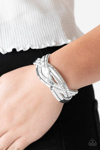 Paparazzi Accessories ✽ Looking For Trouble - White Bracelet✽Flat Rate Ship $4.50✽