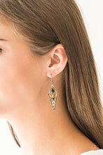 Load image into Gallery viewer, Paparazzi Accessories ✽ Terra Territory - Brass Earrings✽Flat Rate Ship $4.50✽
