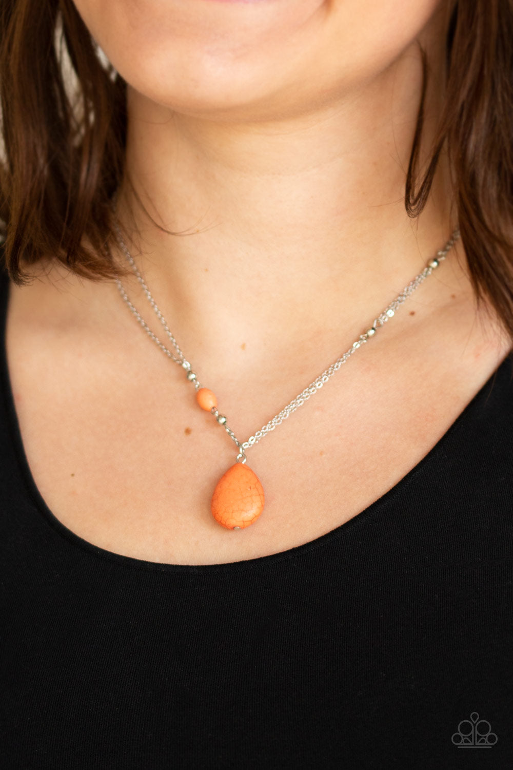 Paparazzi Accessories ✽ Peaceful Prairies - Orange Necklace✽Flat Rate Ship $4.50✽