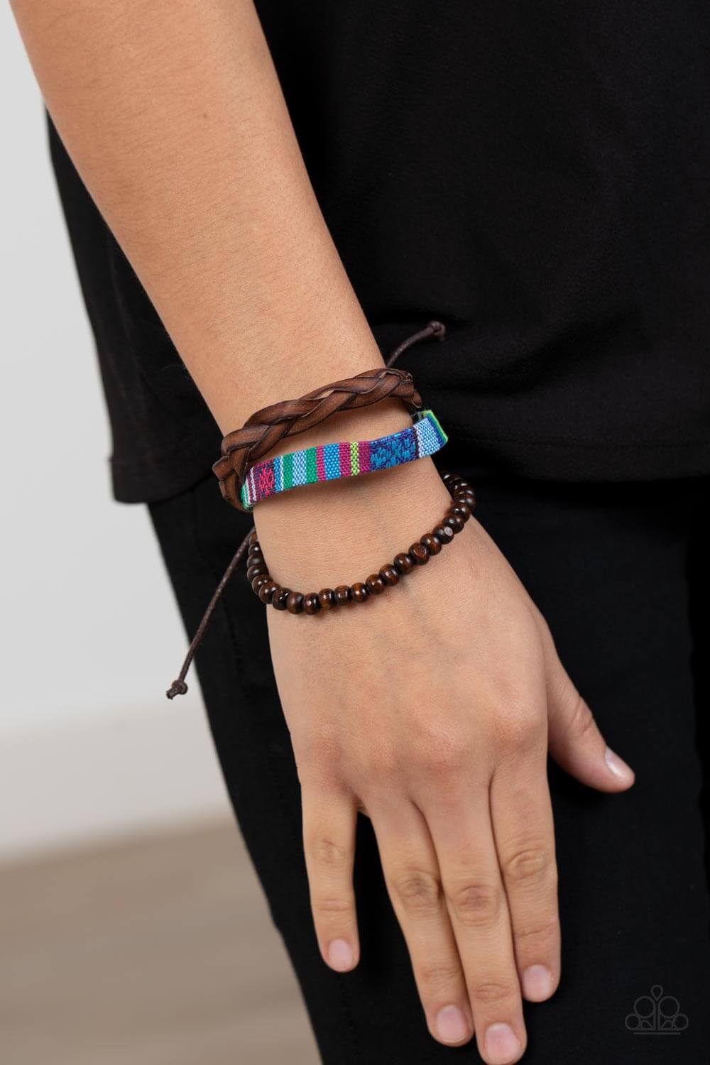Paparazzi Accessories ❋Textile Texting - Blue Bracelet❋ Flat Rate Ship $4.50❋ - Image #2