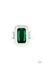 Load image into Gallery viewer, brought✽to✽you✽by✽blingflingbykat✽a-grand-statement-maker-green✽paparazzi-accessories
