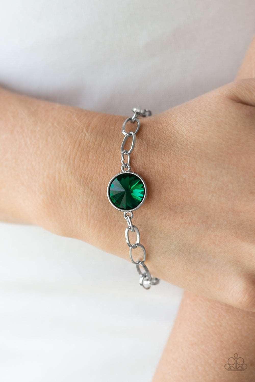 Paparazzi Accessories ✽ All Aglitter - Green Bracelet✽Flat Rate Ship $4.50✽