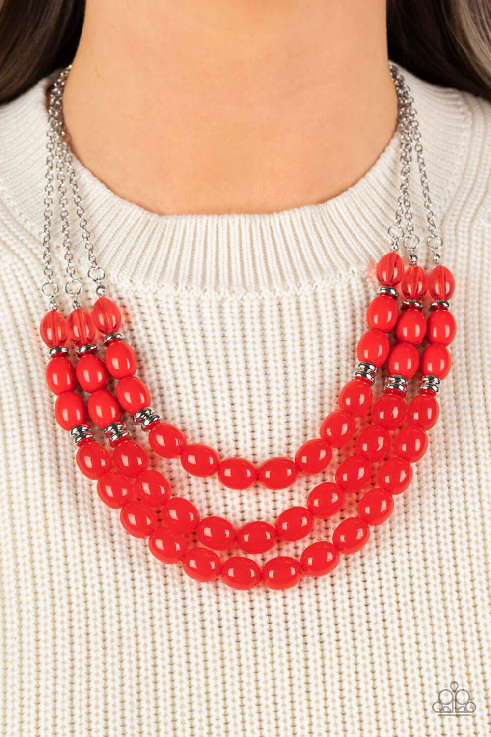 Paparazzi Accessories ❋Coastal Cruise - Red Necklace❋ Flat Rate Ship $4.50❋ - Image #2