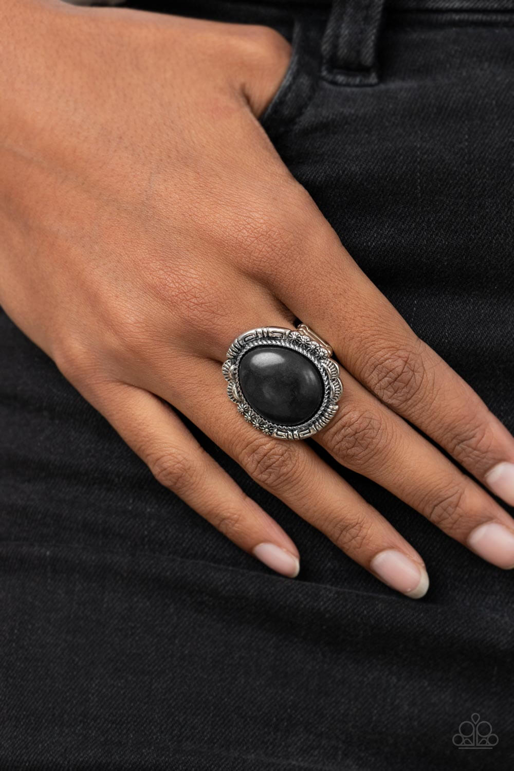 Paparazzi Accessories ❋Salt of the Earth - Black Ring❋ Flat Rate Ship $4.50❋ - Image #2