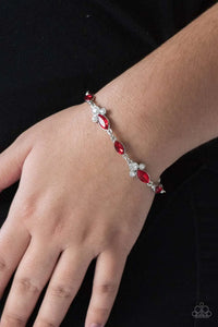 Paparazzi Accessories ✽ At Any Cost - Red Bracelet✽Flat Rate Ship $4.50✽