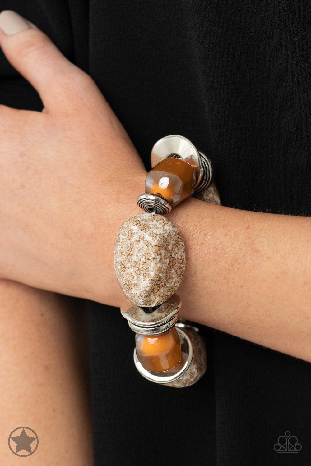 Paparazzi Accessories ❋Glaze of Glory - Peach Bracelet❋ Flat Rate Ship $4.50❋ - Image #2