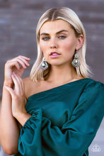 Load image into Gallery viewer, Paparazzi Accessories ❋Royal Remix - Silver Earrings❋ Flat Rate Ship $4.50❋ - Image #3
