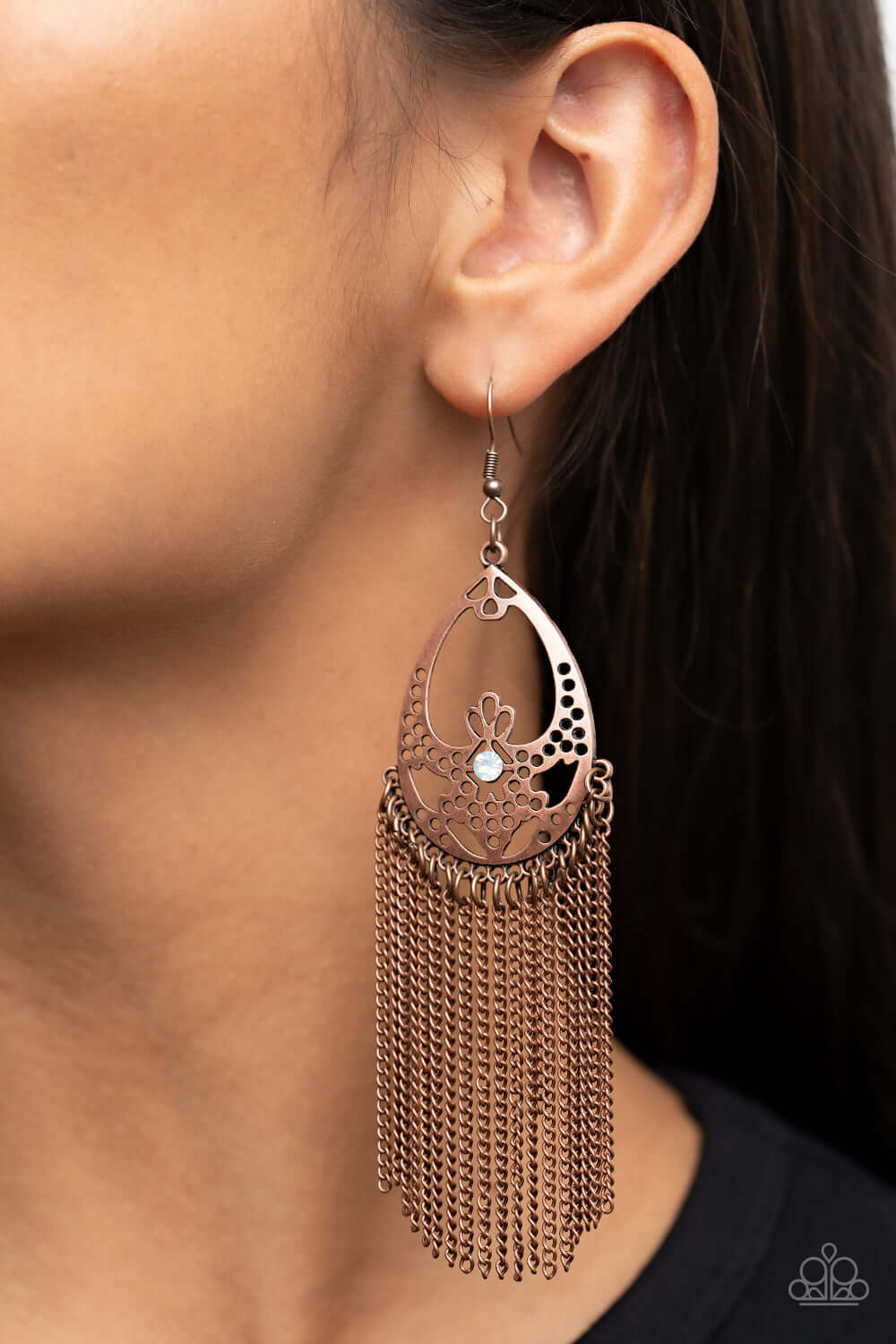 Paparazzi Accessories ❋Castle Cottage - Copper Earrings❋ Flat Rate Ship $4.50❋ - Image #2