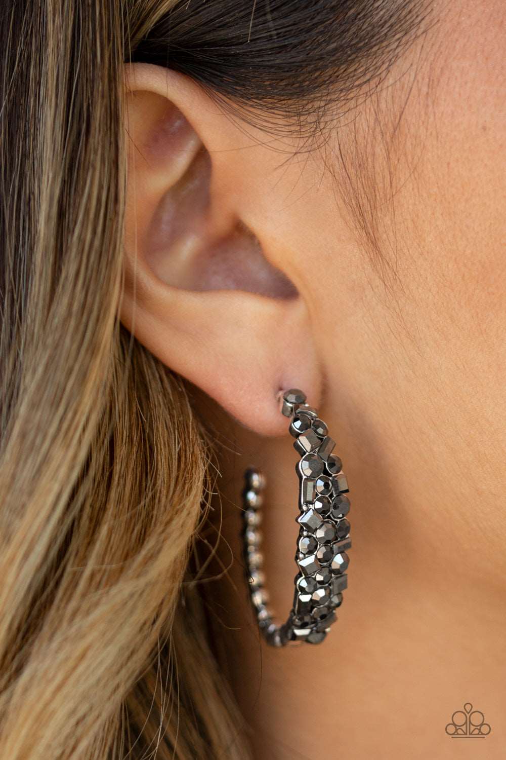 Paparazzi Accessories ✽ A GLITZY Conscience - Silver Earrings✽Flat Rate Ship $4.50✽