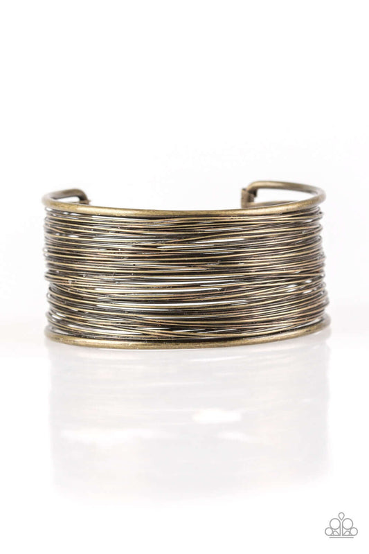 brought✽to✽you✽by✽blingflingbykat✽wire-warrior-brass-bracelet✽paparazzi-accessories