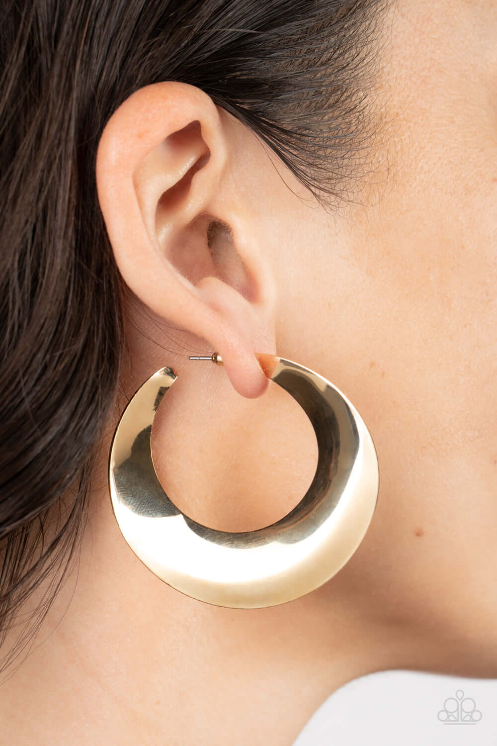 Paparazzi Accessories ❋Power Curves - Gold Earrings❋ Flat Rate Ship $4.50❋ - Image #2