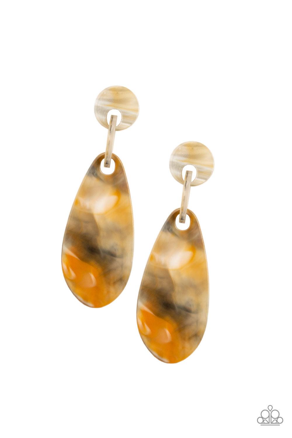 brought✽to✽you✽by✽blingflingbykat✽a-haute-commodity-yellow-post earrings✽paparazzi-accessories