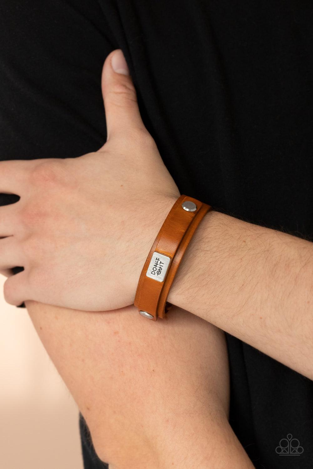 Paparazzi Accessories ❋Dont Quit Now - Brown Bracelet❋ Flat Rate Ship $4.50❋ - Image #2