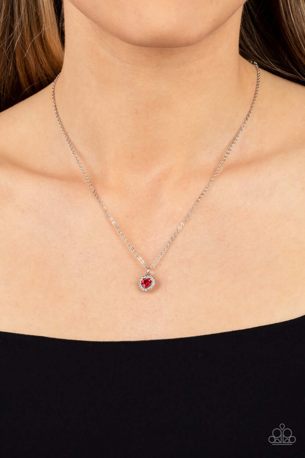 Paparazzi Accessories ❋A Little Lovestruck - Red Necklace❋ Flat Rate Ship $4.50❋ - Image #2