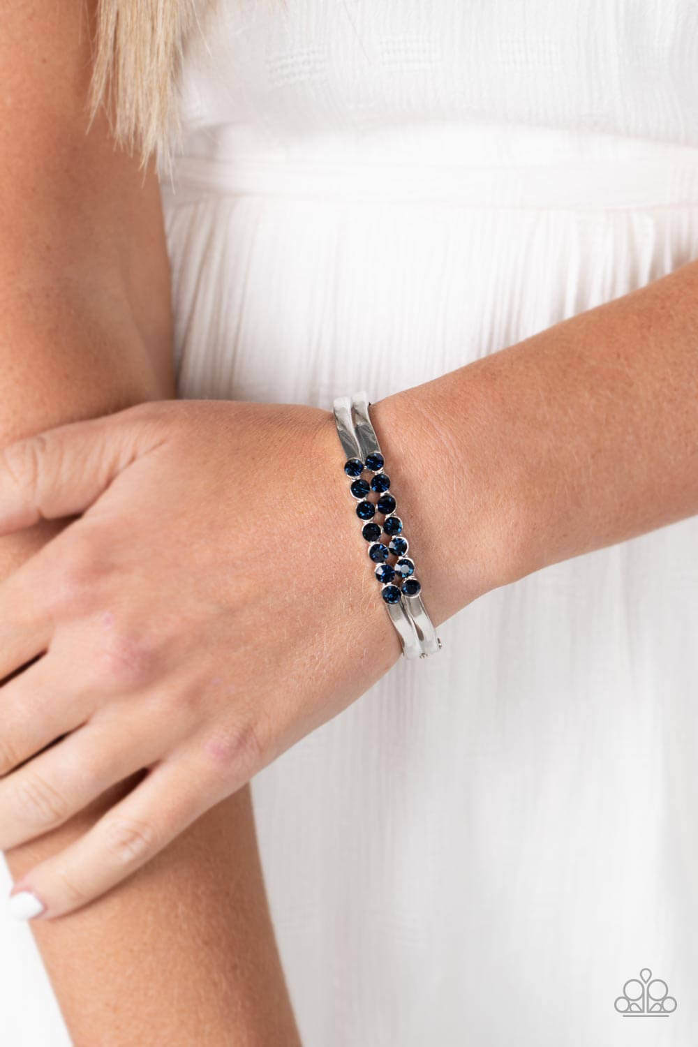 Paparazzi Accessories ❋Doubled Down Dazzle - Blue Bracelet❋ Flat Rate Ship $4.50❋ - Image #2
