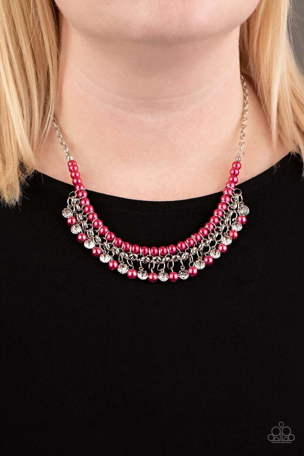 Paparazzi Accessories ✽ A Touch of CLASSY - Pink Necklace✽Flat Rate Ship $4.50✽ - Image #2