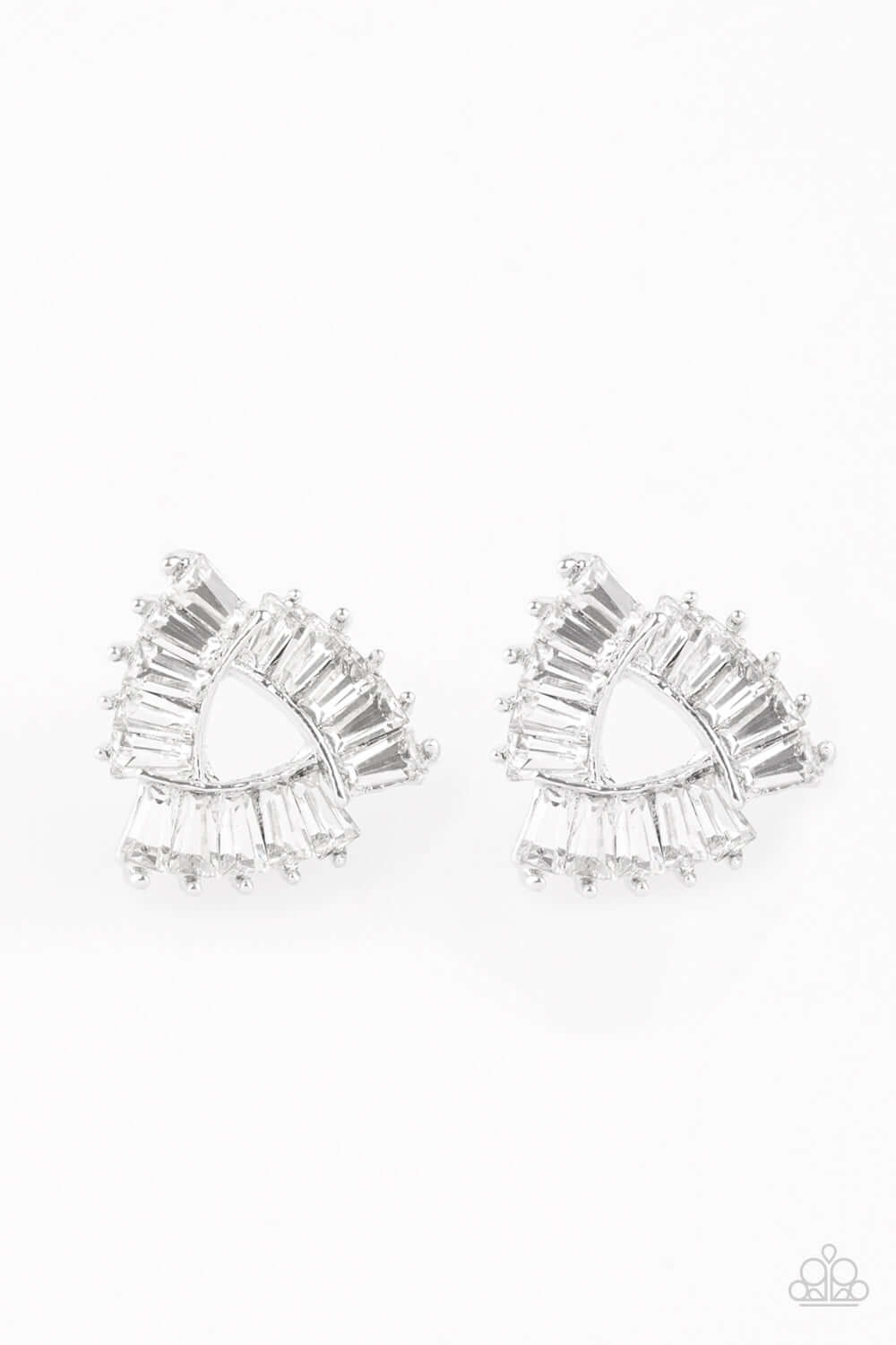 brought✽to✽you✽by✽blingflingbykat✽renegade-shimmer-white-post earrings✽paparazzi-accessories