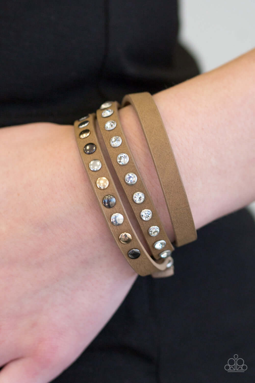 Paparazzi Accessories ✽ Catwalk Casual - Brown Bracelet✽Flat Rate Ship $4.50✽ - Image #2