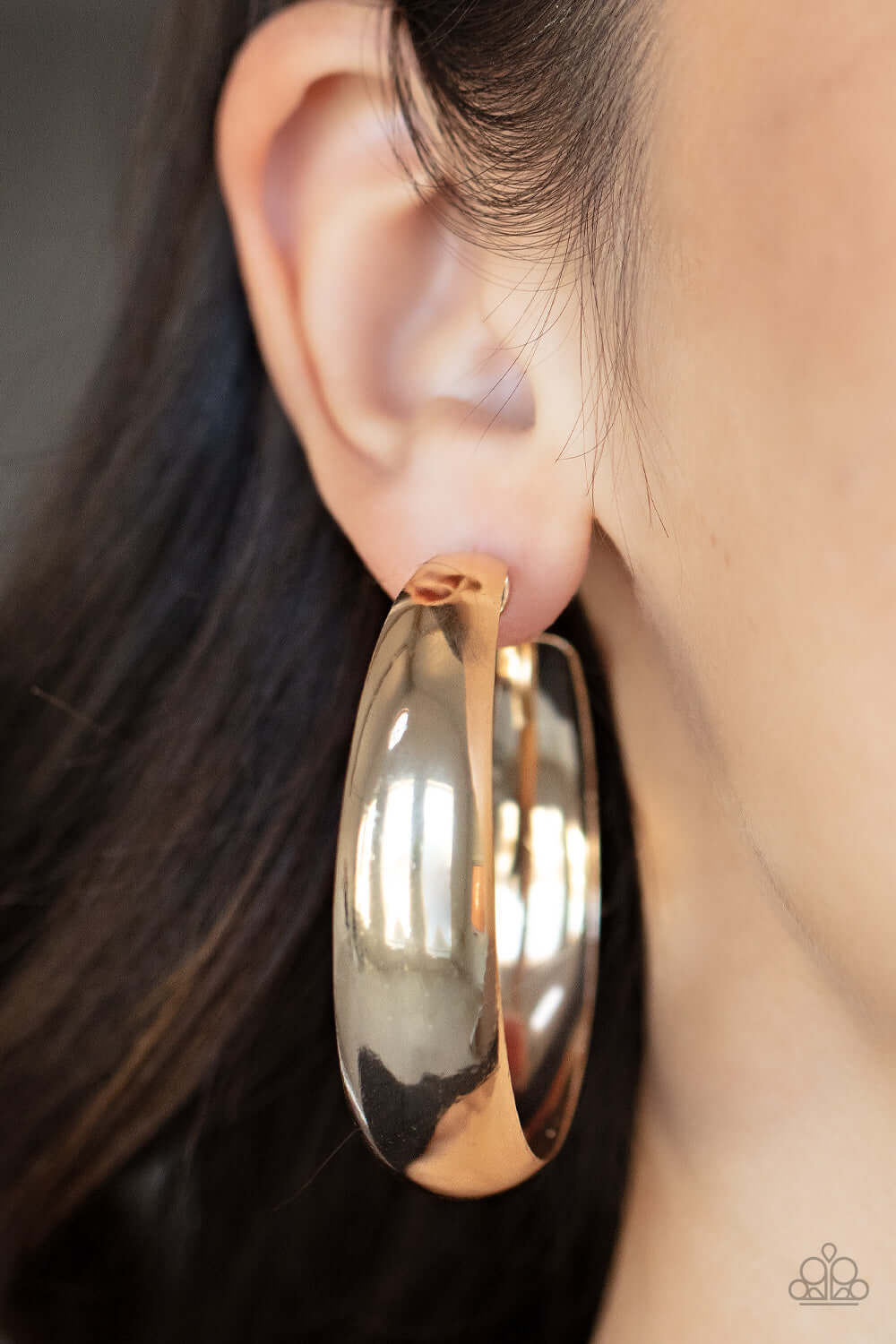 Paparazzi Accessories ❋Flat Out Flawless - Gold Earrings❋ Flat Rate Ship $4.50❋ - Image #2
