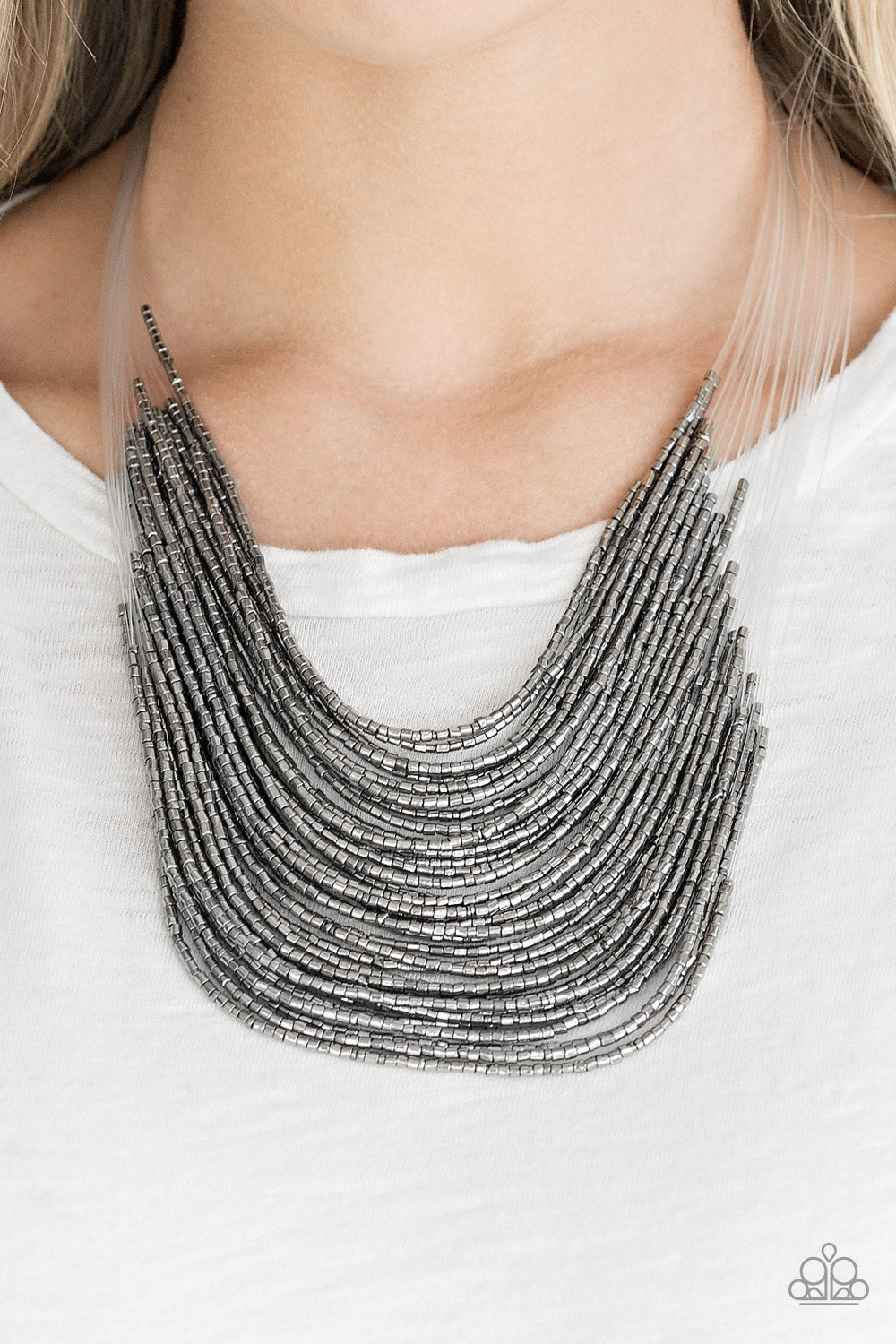 Paparazzi Accessories ✽ Catwalk Queen - Black Necklace✽Flat Rate Ship $4.50✽