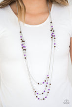 Load image into Gallery viewer, Paparazzi Accessories ✽ Seasonal Sensation - Purple Necklace✽Flat Rate Ship $4.50✽
