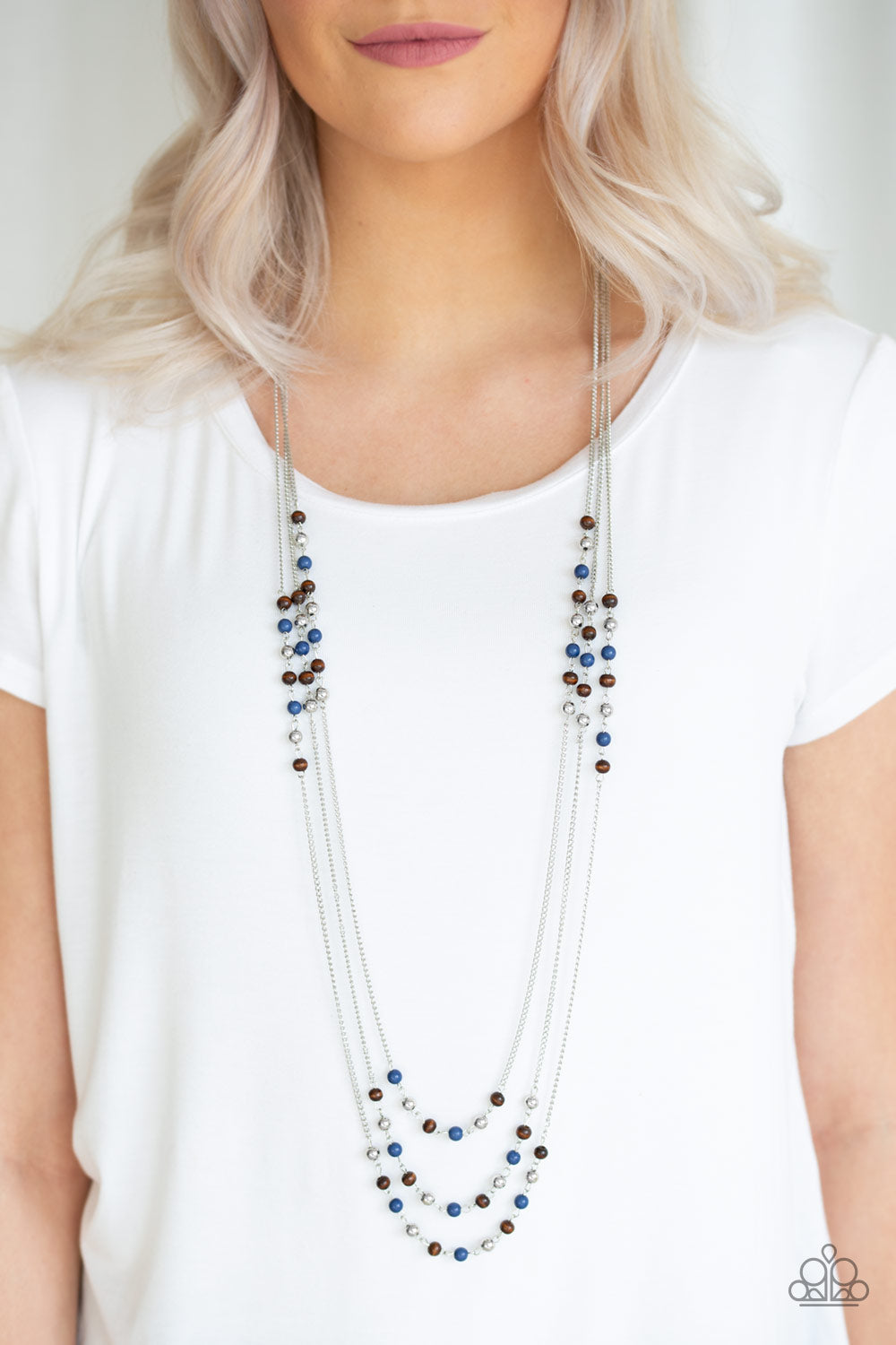 Paparazzi Accessories ✽ Seasonal Sensation - Blue Necklace✽Flat Rate Ship $4.50✽