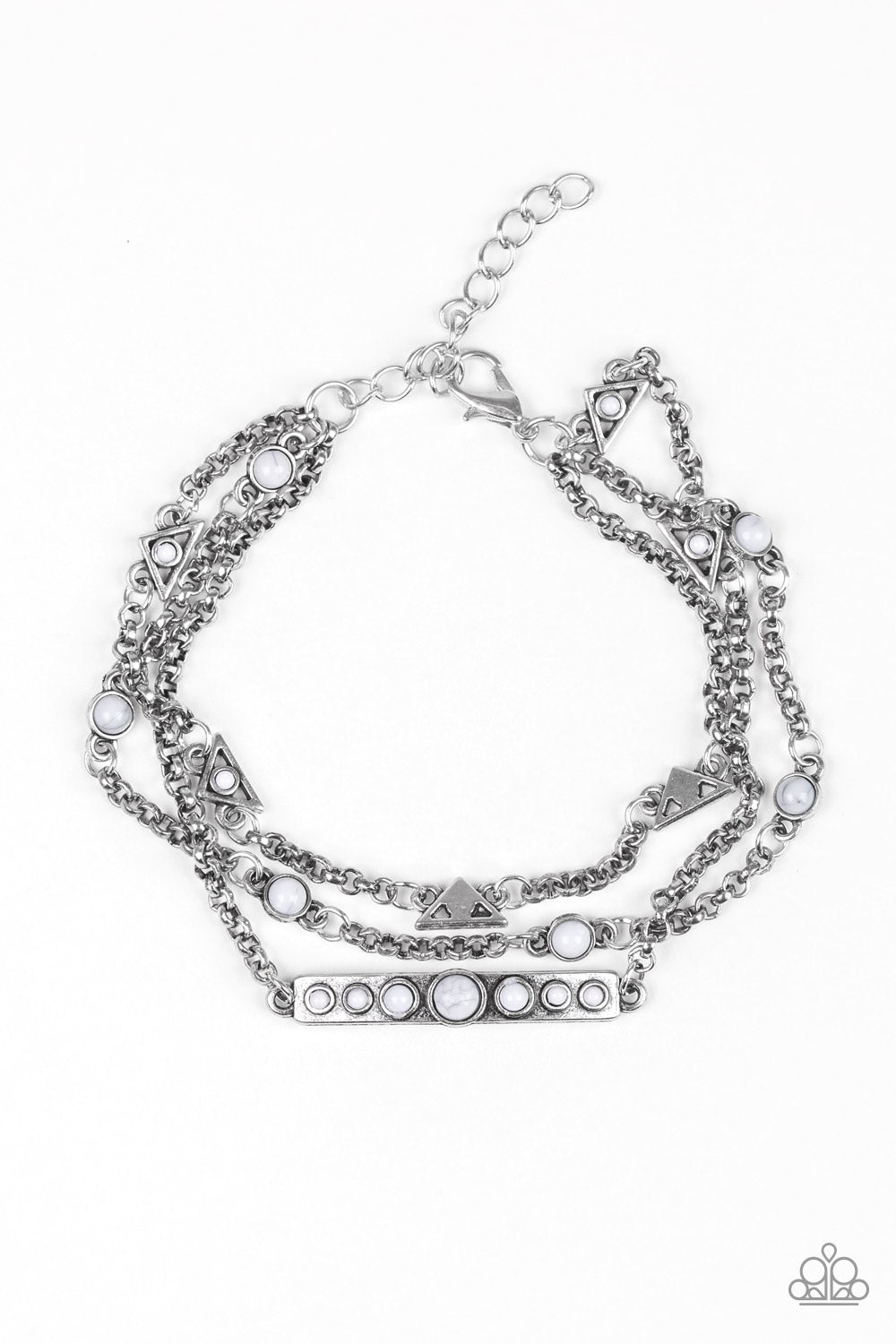 brought✽to✽you✽by✽blingflingbykat✽no-means-nomad-silver-bracelet✽paparazzi-accessories