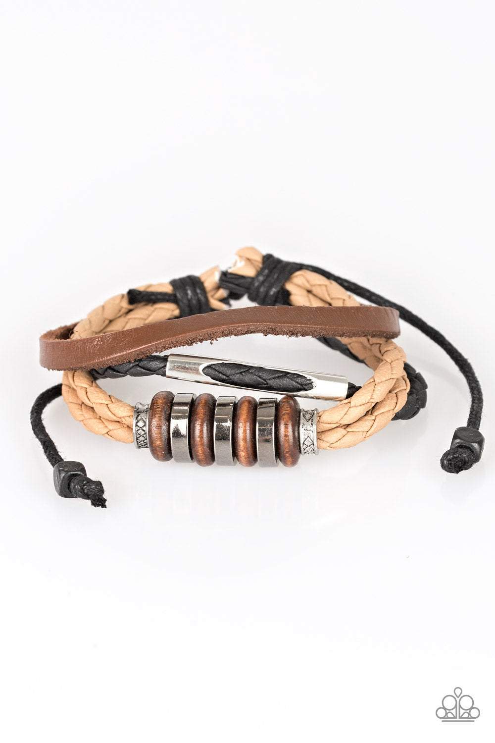 brought✽to✽you✽by✽blingflingbykat✽sole-survivor-brown-bracelet✽paparazzi-accessories