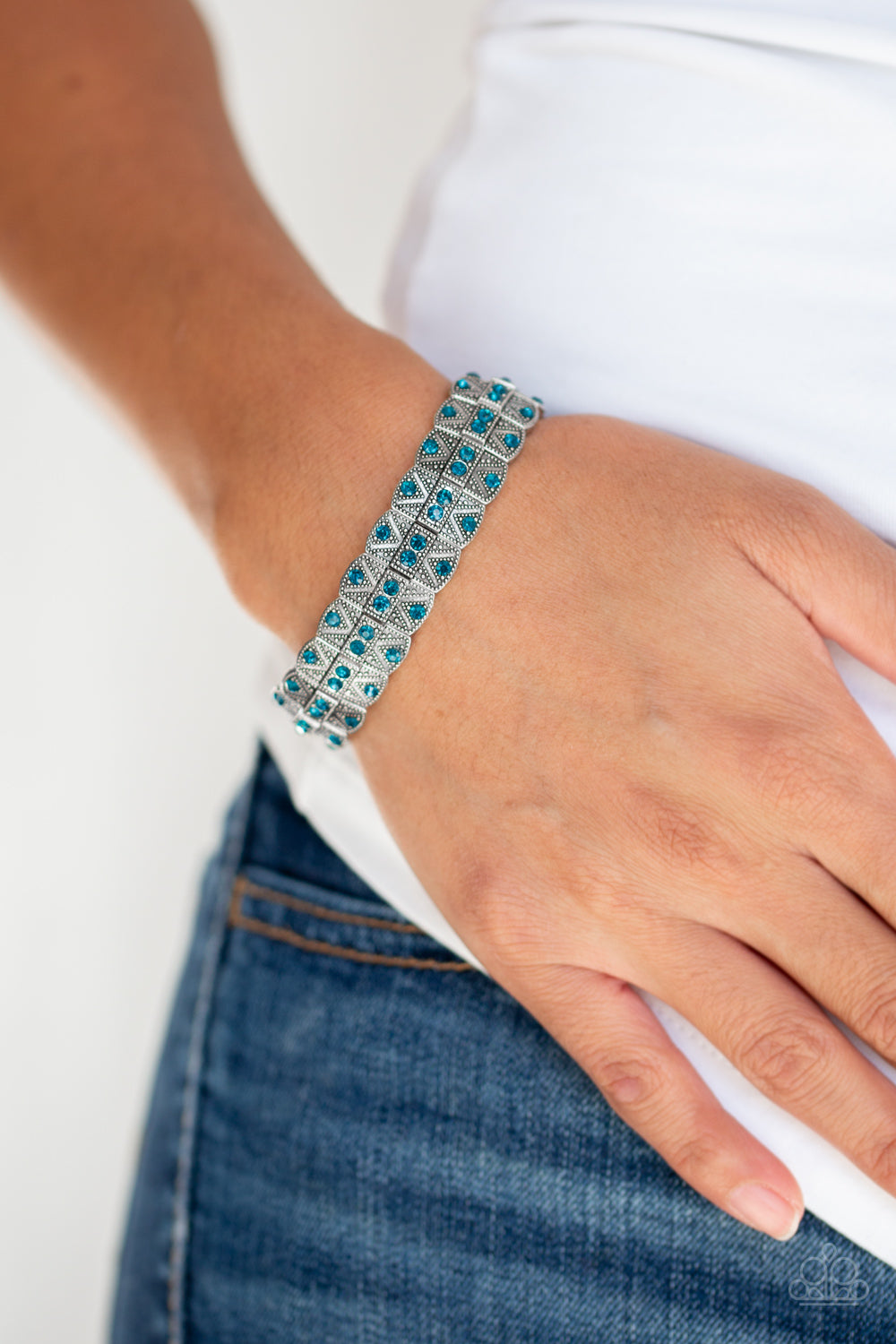 Paparazzi Accessories ✽ Modern Magnificence - Blue Bracelet✽Flat Rate Ship $4.50✽