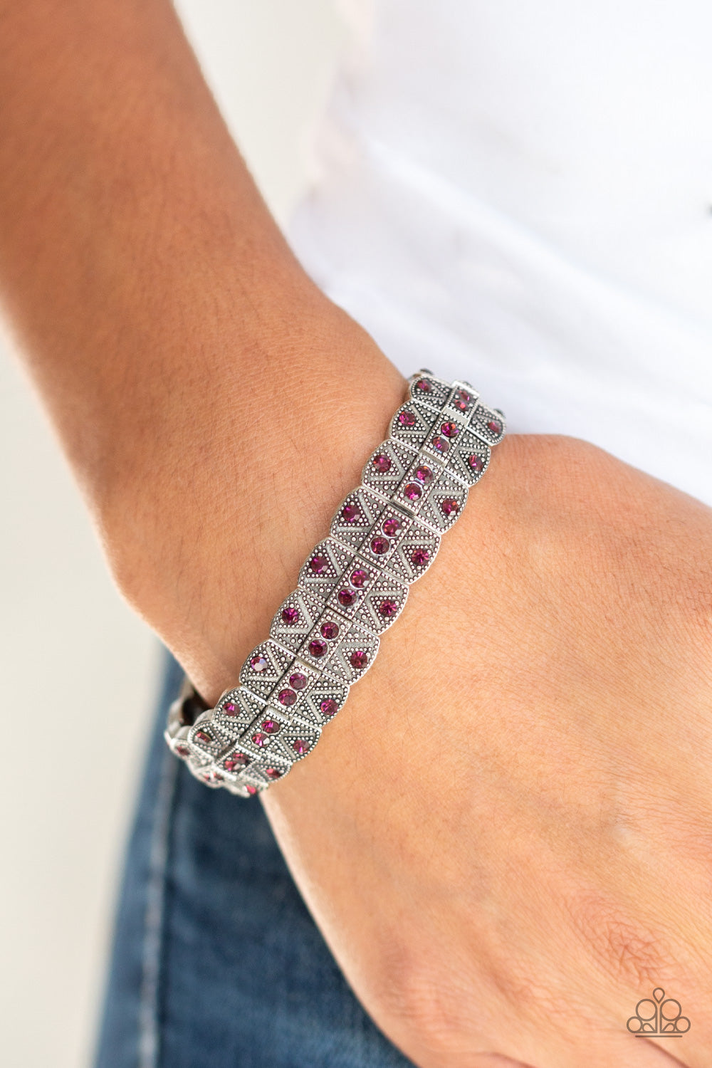 Paparazzi Accessories ✽ Modern Magnificence - Purple Bracelet✽Flat Rate Ship $4.50✽