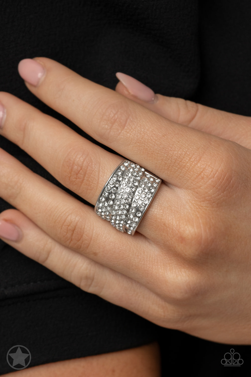 Paparazzi Accessories ✽ The Millionaires Club - White Ring✽Flat Rate Ship $4.50✽