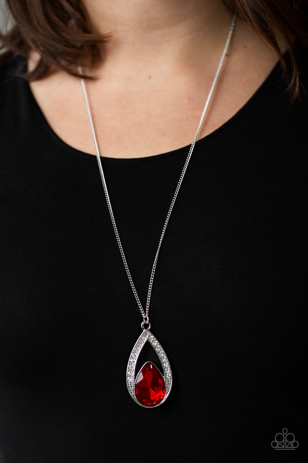 Paparazzi Accessories ✽ Notorious Noble - Red Necklace✽Flat Rate Ship $4.50✽