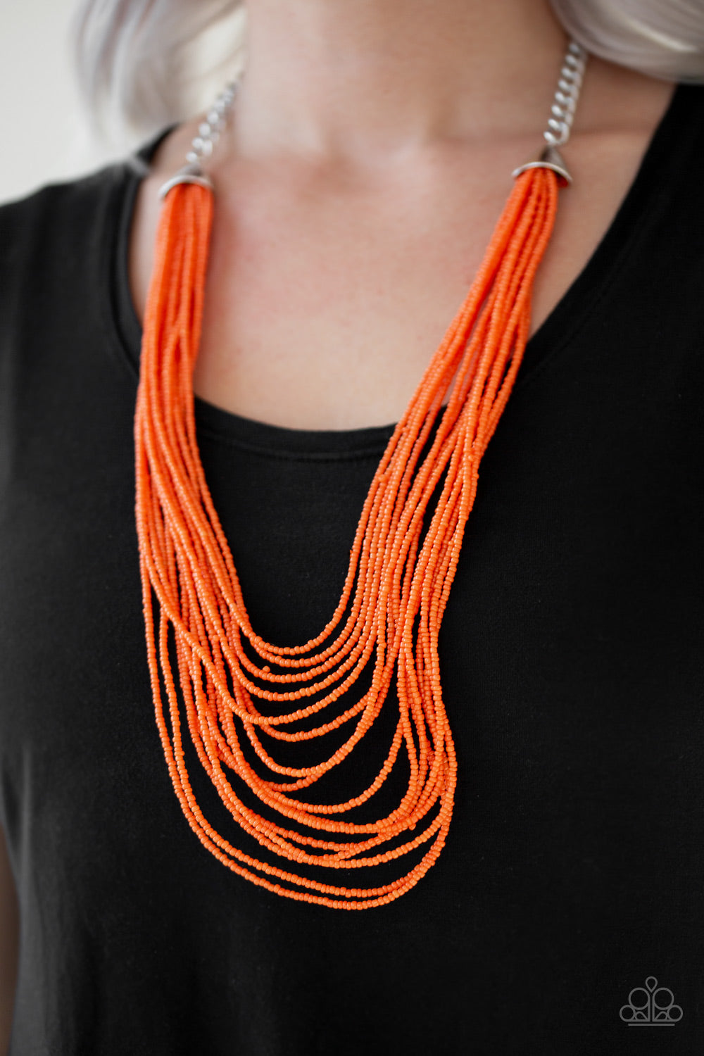 Paparazzi Accessories ✽ Peacefully Pacific - Orange Necklace✽Flat Rate Ship $4.50✽