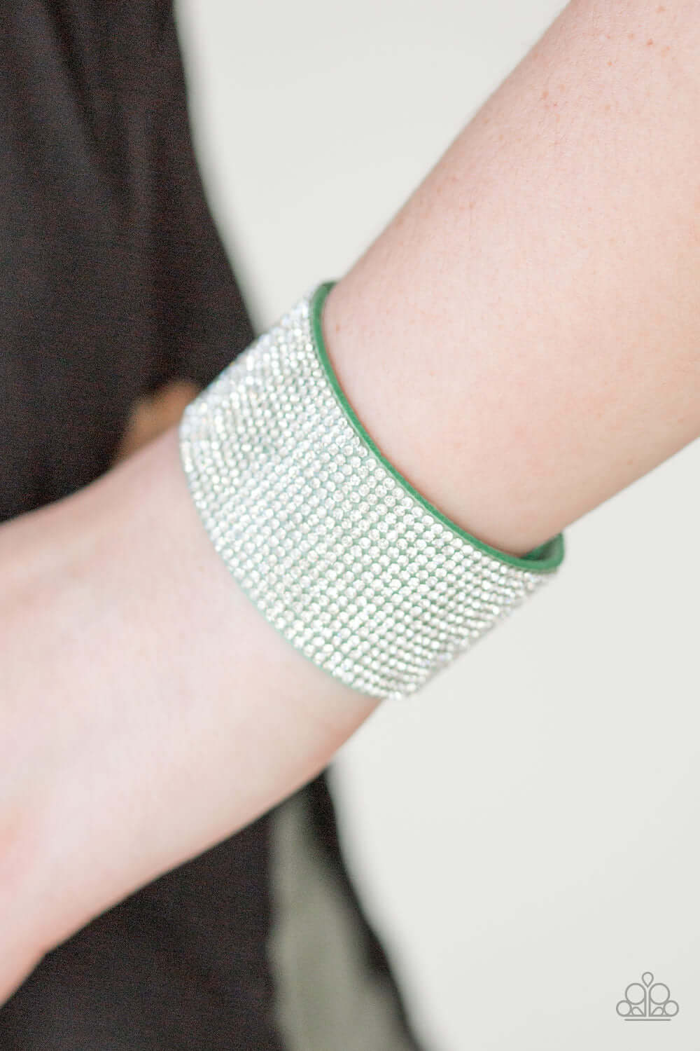 Paparazzi Accessories ✽ Roll With The Punches - Green Bracelet✽Flat Rate Ship $4.50✽ - Image #2