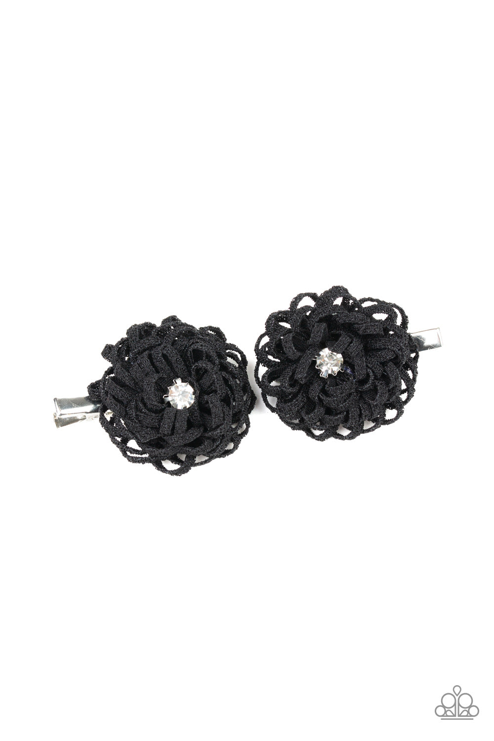 Paparazzi Accessories ✽ Peppy In Petunias - Black Hair Clip✽Flat Rate Ship $4.50✽