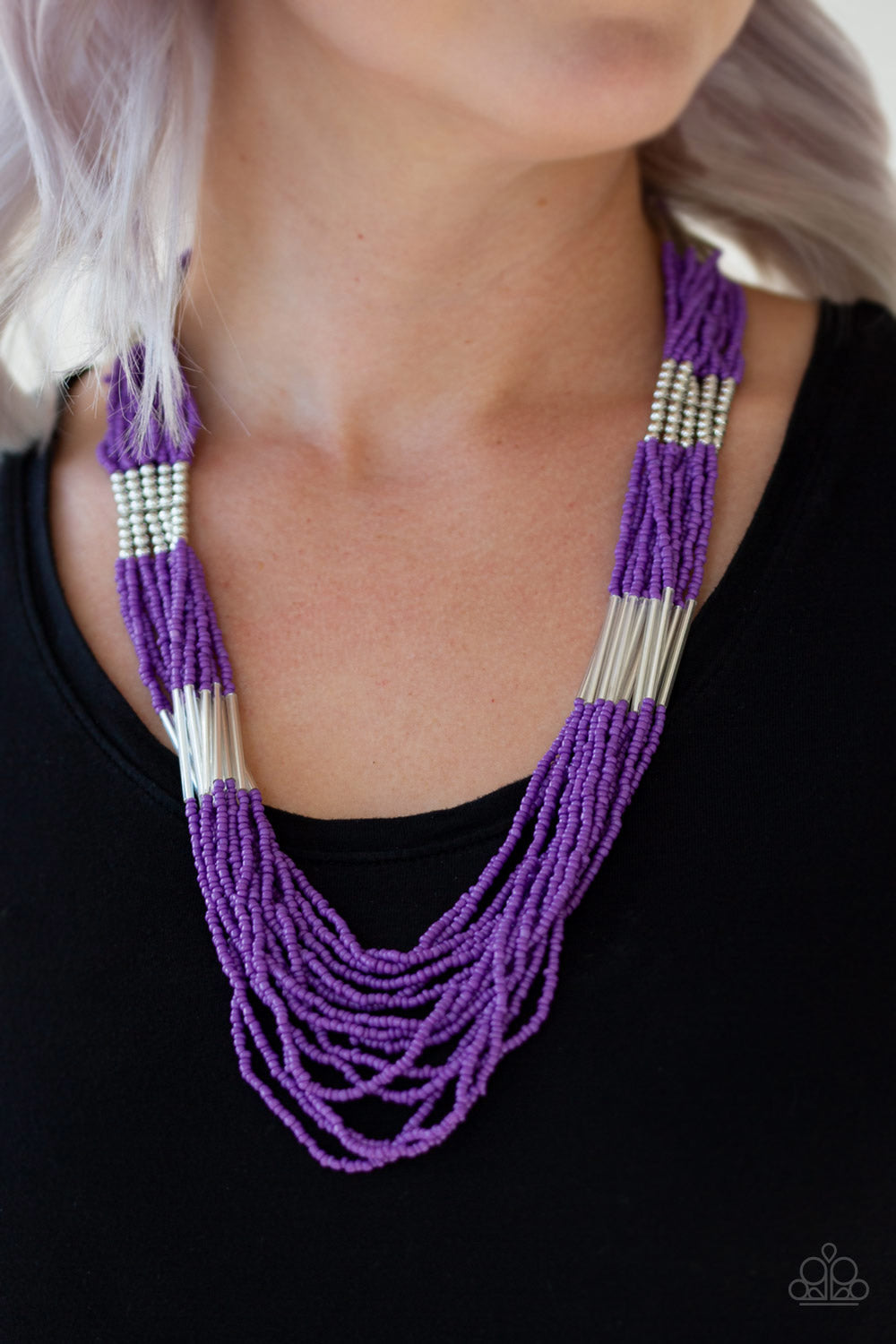 Paparazzi Accessories ✽ Let It BEAD - Purple Necklace✽Flat Rate Ship $4.50✽