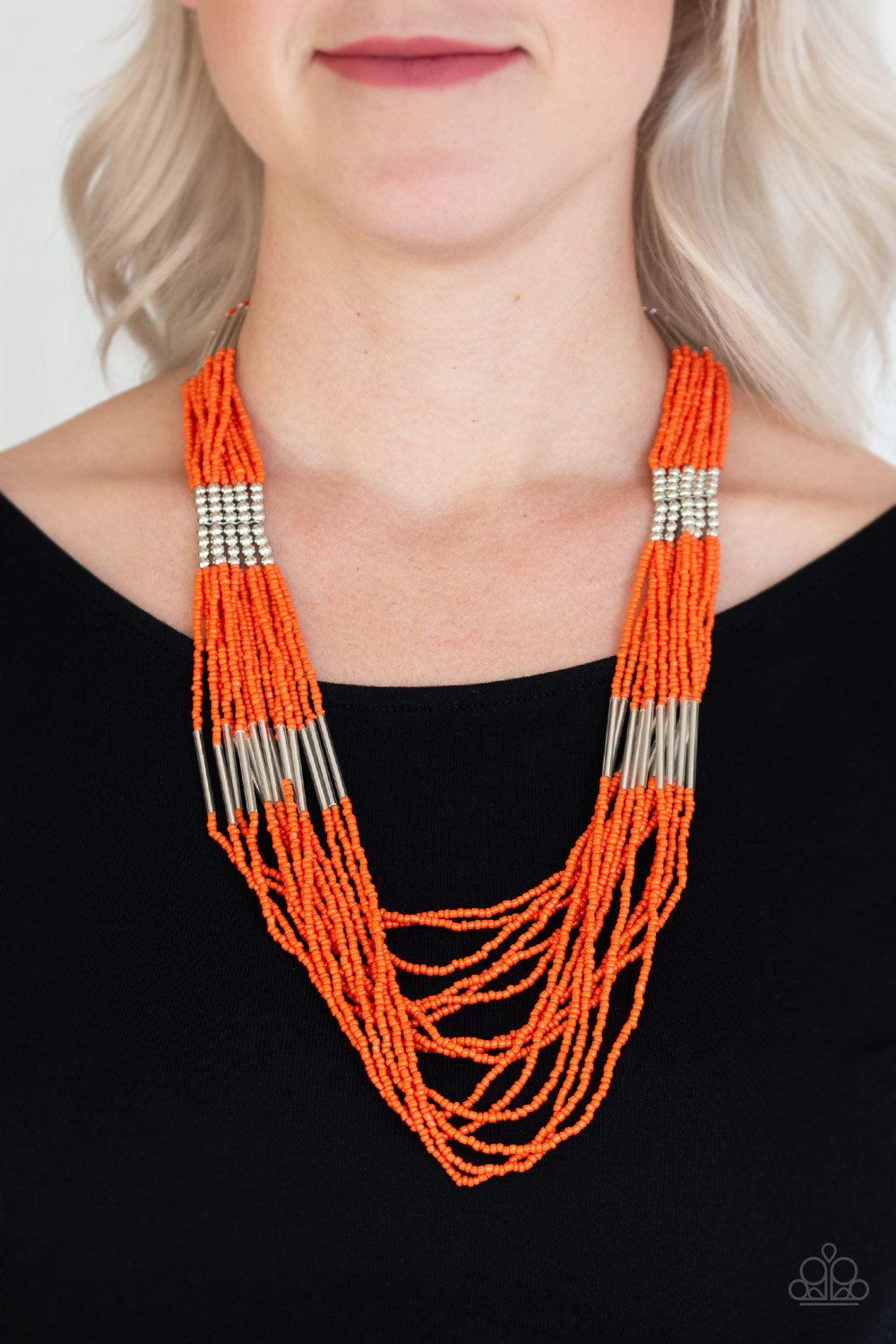Paparazzi Accessories ✽ Let It BEAD - Orange Necklace✽Flat Rate Ship $4.50✽