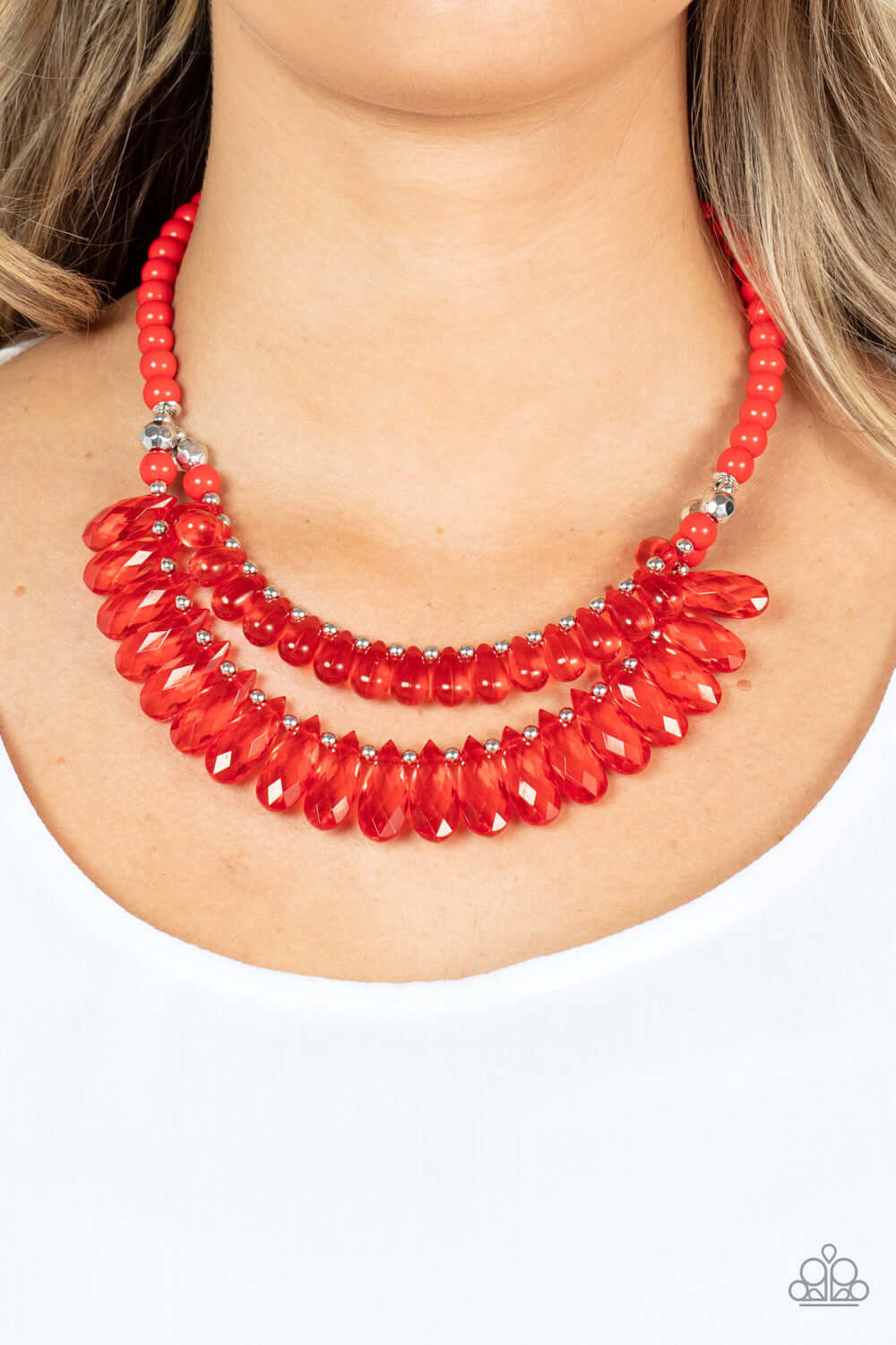 Paparazzi Accessories ❋All Across the GLOBETROTTER - Red Necklace❋ Flat Rate Ship $4.50❋ - Image #2