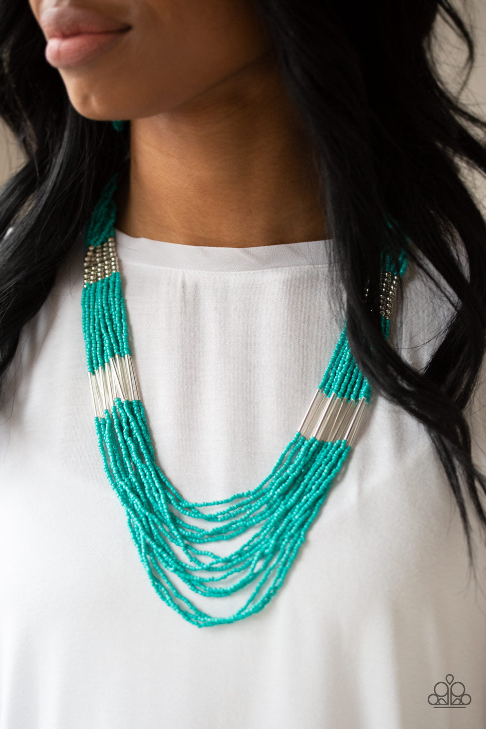 Paparazzi Accessories ✽ Let It BEAD - Blue Necklace✽Flat Rate Ship $4.50✽