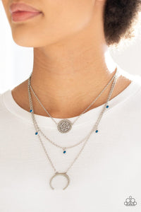 Paparazzi Accessories ❋Lunar Lotus - Blue Necklace❋ Flat Rate Ship $4.50❋