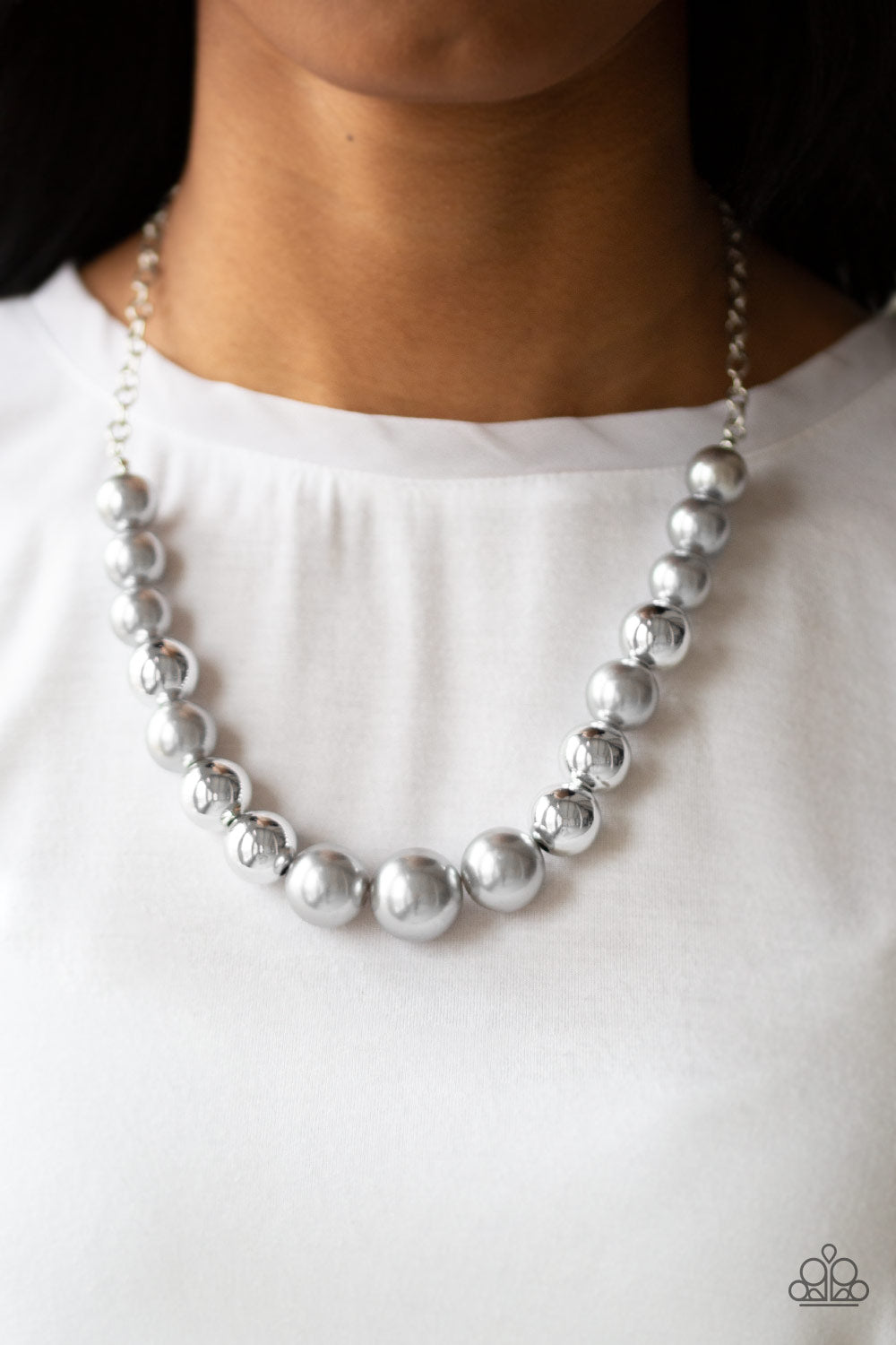 Paparazzi Accessories ❋Take Note - Silver Necklace❋ Flat Rate Ship $4.50❋
